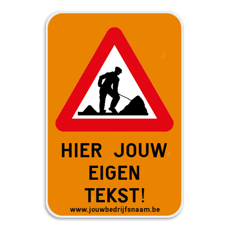 Tekstbord - A31 + eigen tekst