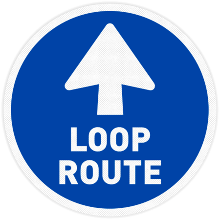 Vloersticker - Looproute