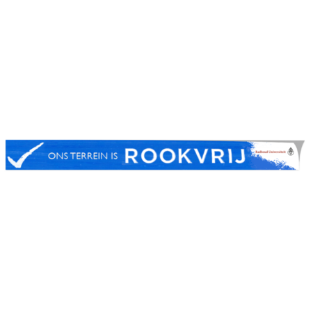 Rookvrij - Sticker 100x10cm - Rookvrij - Logo
