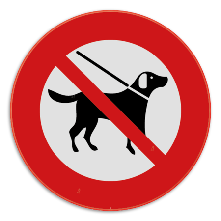 Verbodsbord - Honden