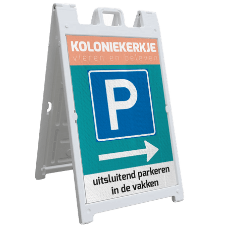 CarrySign TS 635x1140mm - A-bord vol reflecterend voor evenementen