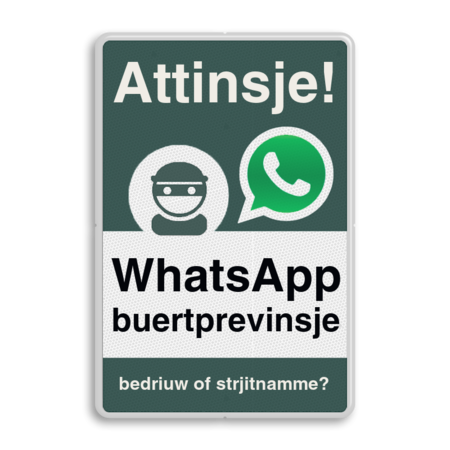 WhatsApp Attinsje buertprevinsje Ynformaasje board 01 - L209wa-f