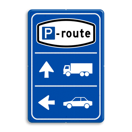 Parkeerroutebord 2 richtingen met pijlen