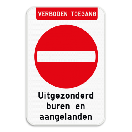 Bord Verboden toegang - C1