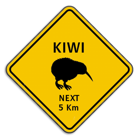 Panneau de signalisation Australien - Kiwi