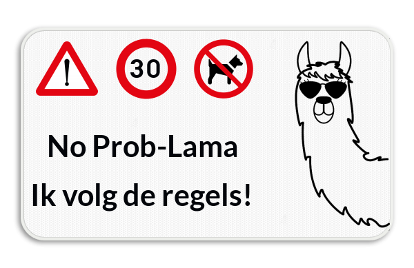 Informatiebord - No Prob-Lama