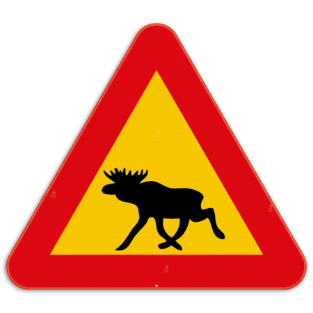 Verkeersbord Zweden - Eland