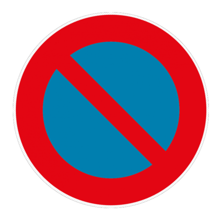 Autocollant de sol - Stationnement interdit