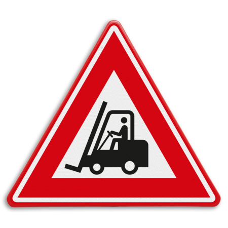 Verkeersbord - waarschuwing heftruck