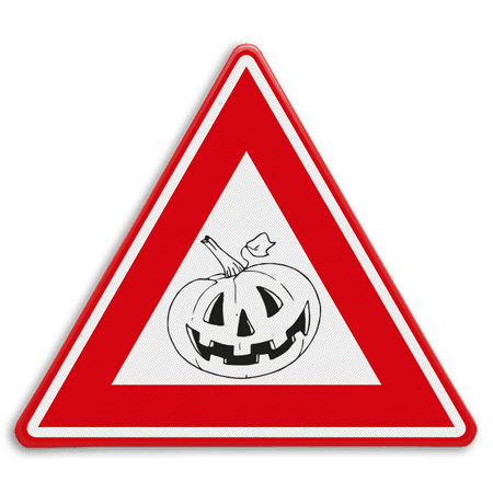 Verkeersbord Halloween