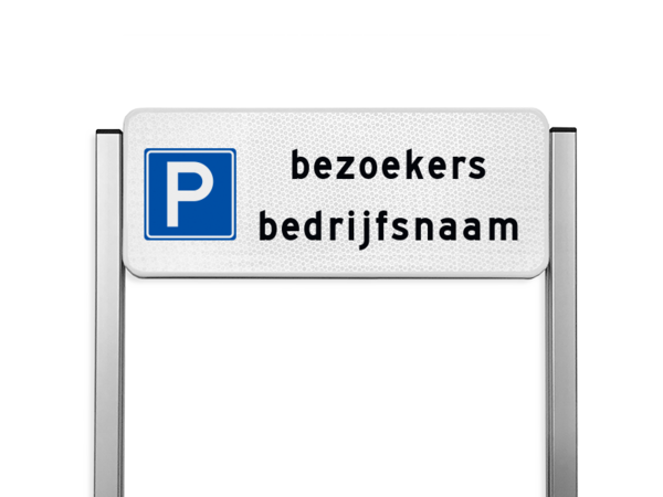 Parkeerbord bezoekers type TS - Parkeren bezoekers