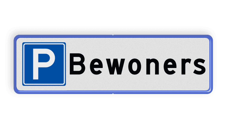 Parkeerplaatsbord Parkeren Bewoners