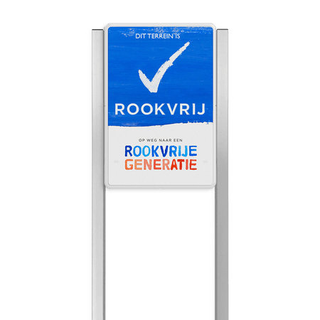 Portaalsysteem voor Rookvrij terrein - standaard informatiebord