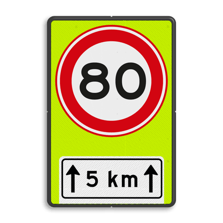 Verkeersbord RVV A01-80f + OB411