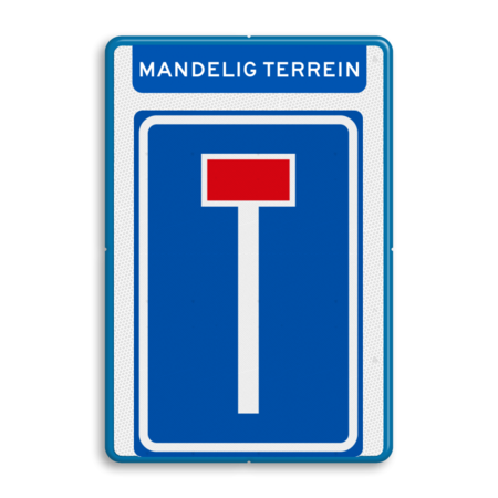 Verkeersbord RVV L08 - Mandelig terrein