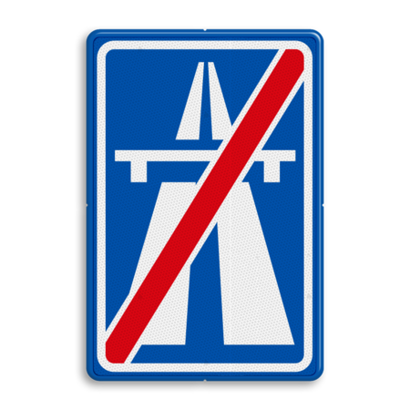 Verkeersbord RVV G02 - Einde autosnelweg