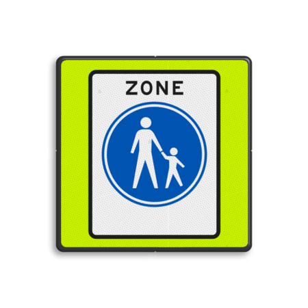 Verkeersbord RVV G07zbf - Start voetgangerszone