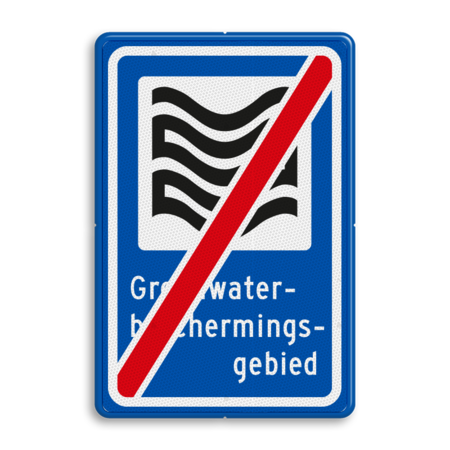 Verkeersbord RVV L305e - Grondwaterbeschermingsgebied - einde