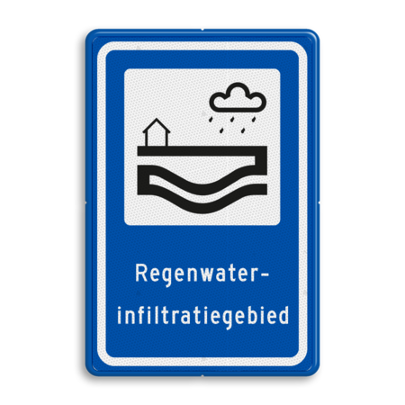 Verkeersbord RVV L307b - Regenwaterinfiltratiegebied