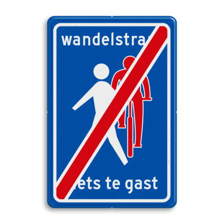 Verkeersbord RVV L54e - Einde Wandelstraat