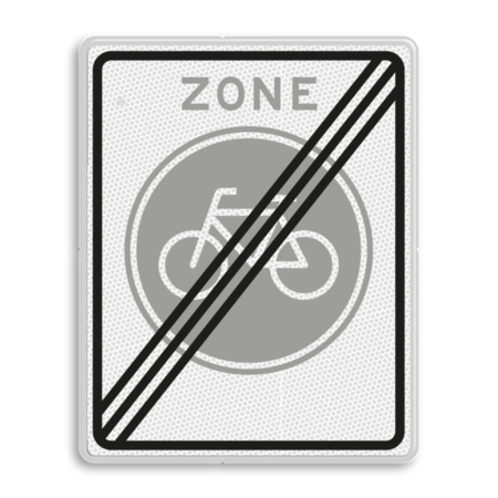 Verkeersbord RVV G11ze - Einde fietszone