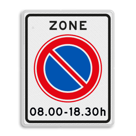 Verkeersbord RVV E01zbh - herhaling parkeerzone