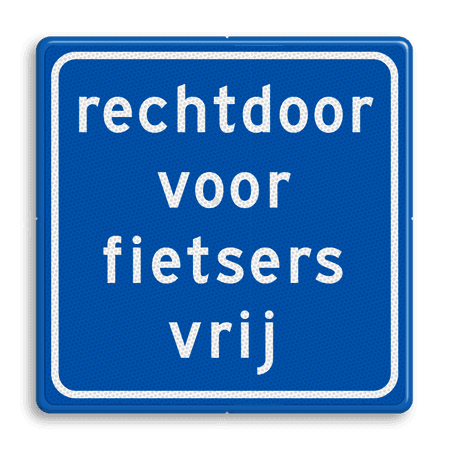 Verkeersbord RVV VR06rd - rechtdoor vrij