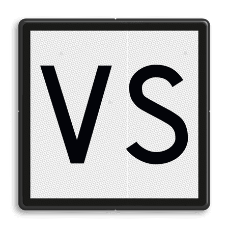 ‘VS’-bord - RS 322 - Reflecterend