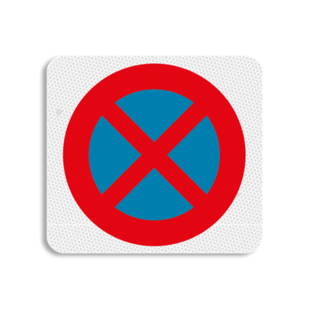 Panneau de terrain - Stationnement interdit - 119x109mm