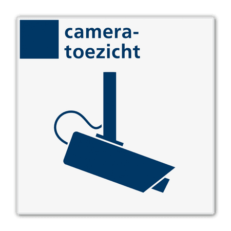 Veiligheidsbord cameratoezicht - Reflecterend