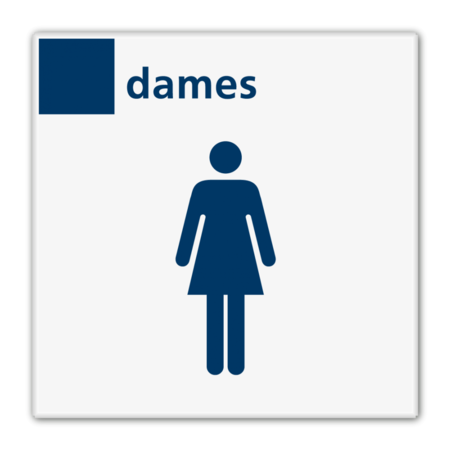 Bord services dames toilet - Reflecterend