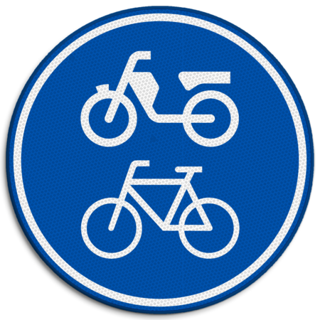 Verkeersbord RVV G12a - Verplicht fiets / bromfietspad