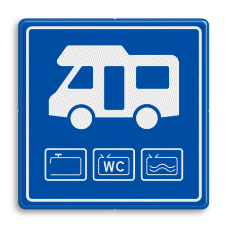 Verkeersbord Loosplaats voor Campers