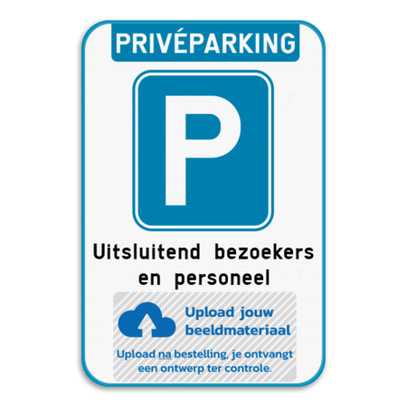Parkeerbod - privéparking met eigen logo