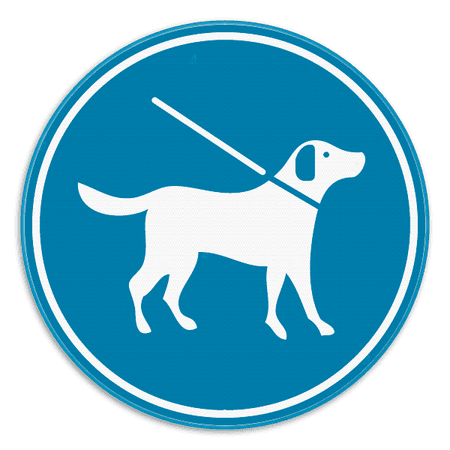 Gebodsbord - Honden aan de lijn