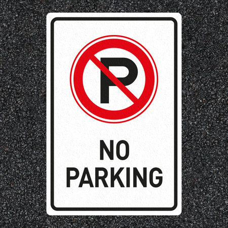 Marquage thermoplastique - NO PARKING - 1000x1500mm