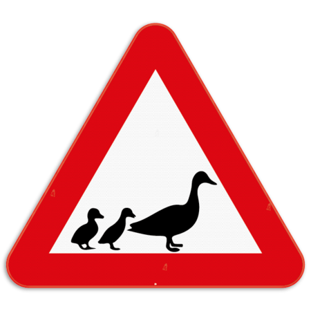 Panneau de signalisation - Attention les canards traversent