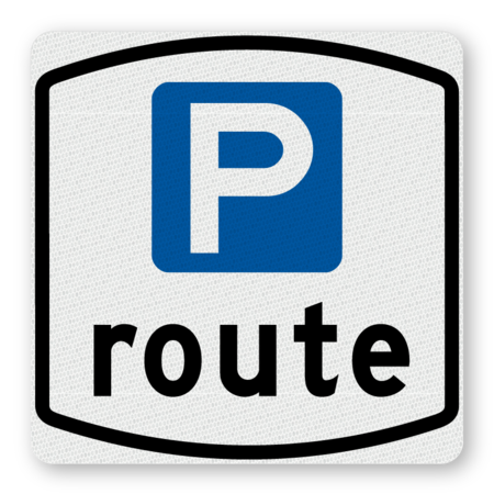 Sticker P-route 255x255mm