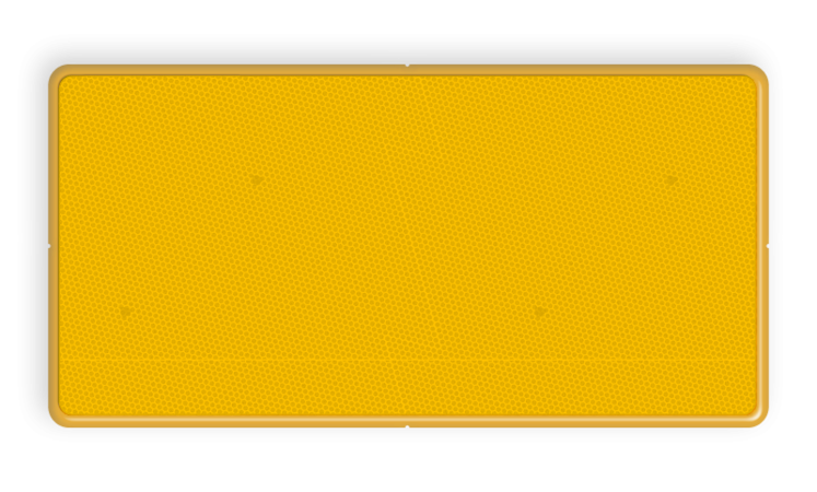 Routebord 600x300 t.b.v. evenement - Geel klasse 3 reflecterend