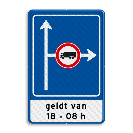 Verkeersbord RVV L10-02r + ondertekst