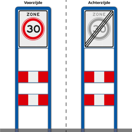 Zoneportaal RVV A01-030zb Type 1 - 530x670mm