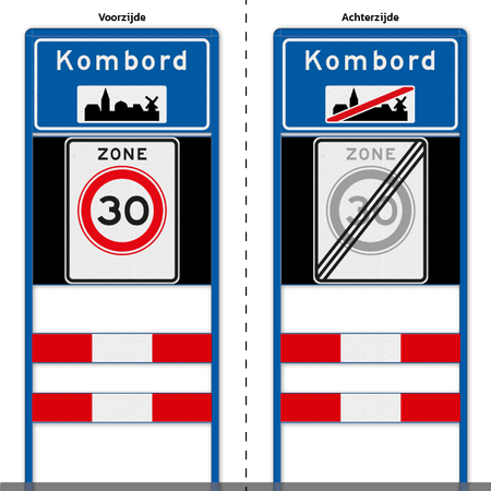 Komportaal H01a 1200mm breed, RVV-paneel 1000mm hoog (type 1 en 2)