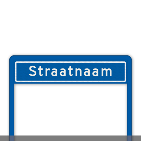 Straatnaamportaal 1200mm breed, 1 regelig