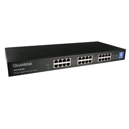 Gigamedia Switch 24p 10/100/1gtx rj45