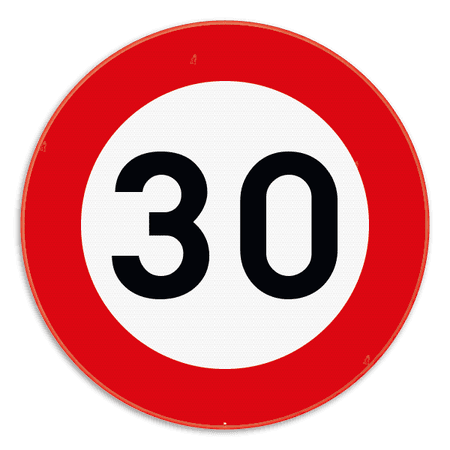 Verkeersbord SB250 C43 - Maximum snelheid 30 km/h