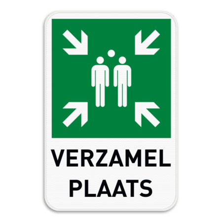 Panneau point de rassemblement (Verzamelplaats) - Néerlandais