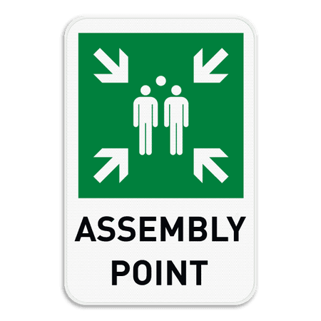 Verzamelplaats bord Engelse tekst | Assembly Point