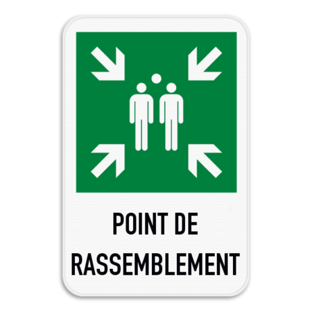 Verzamelplaats bord Franse tekst | POINT DE RASSEMBLEMENT