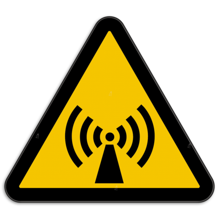 Panneau d'avertissement W005 - Radiations non ionisantes