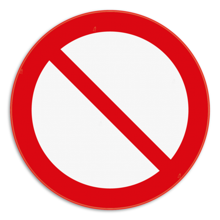 Panneau d'interdiction - P001 - Interdiction générale